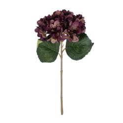 Artificial Garden DARK RED HYDRANGEA BRANCH 21180 Τεχνητό Διακοσμητικό Κλαδί Ορτανσίας Βαθύ Κόκκινο  Y47cm