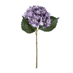 Artificial Garden PURPLE HYDRANGEA BRANCH 21181 Τεχνητό Διακοσμητικό Κλαδί Ορτανσίας Βαθύ Μωβ  Y47cm