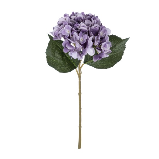 Artificial Garden PURPLE HYDRANGEA BRANCH 21181 Τεχνητό Διακοσμητικό Κλαδί Ορτανσίας Βαθύ Μωβ  Y47cm