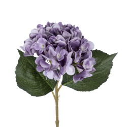 Artificial Garden PURPLE HYDRANGEA BRANCH 21181 Τεχνητό Διακοσμητικό Κλαδί Ορτανσίας Βαθύ Μωβ  Y47cm