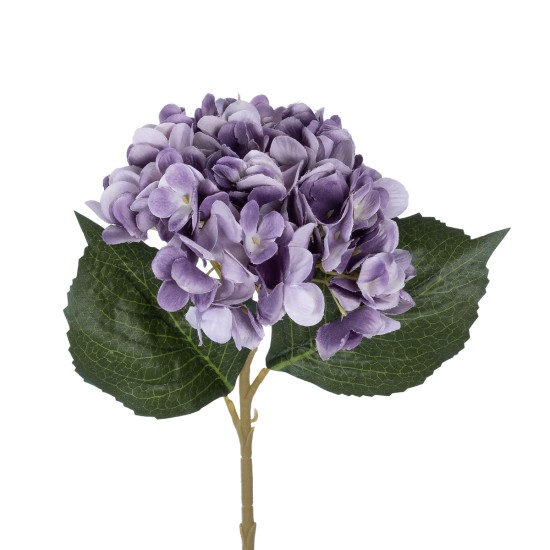 Artificial Garden PURPLE HYDRANGEA BRANCH 21181 Τεχνητό Διακοσμητικό Κλαδί Ορτανσίας Βαθύ Μωβ  Y47cm