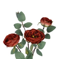 Artificial Garden RED CLIMBING ROSE BRANCH 21182 Τεχνητό Διακοσμητικό Κλαδί Τριαντάφυλλο Κόκκινο Y70cm