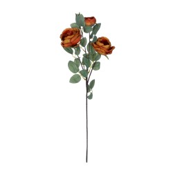 Artificial Garden CORAL RED CLIMBING ROSE BRANCH 21187 Τεχνητό Διακοσμητικό Κλαδί Τριαντάφυλλο Κοραλί Y70cm