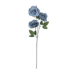 Artificial Garden GREY BLUE CLIMBING ROSE BRANCH 21188 Τεχνητό Διακοσμητικό Κλαδί Τριαντάφυλλο Γκρί Μπλέ Y66cm