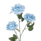 Artificial Garden SKY BLUE CLIMBING ROSE BRANCH 21191 Τεχνητό Διακοσμητικό Κλαδί Τριαντάφυλλο Ξεθωριασμένο Γαλάζιο Y66cm