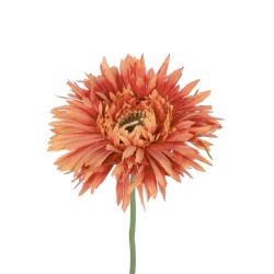 Artificial Garden ORANGE  ROSE BRANCH 21206 Τεχνητό Διακοσμητικό Κλαδί Ζέρμπερας Πορτοκαλί Y44cm