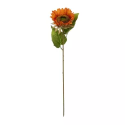 Artificial Garden ORANGE SUNFLOWER BRANCH 21213 Τεχνητό Διακοσμητικό Κλαδί Ηλιοτρόπιο Πορτοκαλί Y50cm