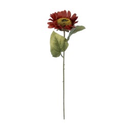 Artificial Garden RED SUNFLOWER  BRANCH 21214 Τεχνητό Διακοσμητικό Κλαδί Ηλιοτρόπιο Κόκκινο Y50cm