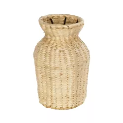 Artificial Garden HAVANA 21222 Διακοσμητικό Πλεκτό Καλάθι - Κασπώ Γλάστρα - Flower Pot Μπεζ Μ16 x Π16 x Υ25cm