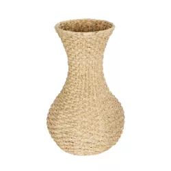 Artificial Garden SANDIAGO 21234 Διακοσμητικό Πλεκτό Καλάθι - Κασπώ Γλάστρα - Flower Pot Μπεζ Π25 x M25 x x Υ40cm