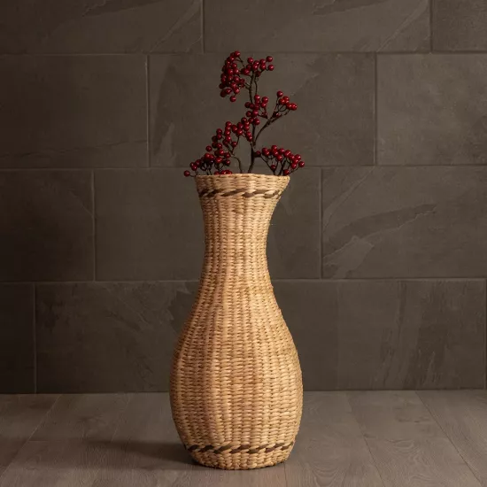 Artificial Garden MONACO 21235 Διακοσμητικό Πλεκτό Καλάθι - Κασπώ Γλάστρα - Flower Pot Μπεζ Φ29cm x Υ60cm Artificial Garden MONACO 21235 Διακοσμητικό Πλεκτό Καλάθι - Κασπώ Γλάστρα - Flower Pot Μπεζ Φ29cm x Υ60cm