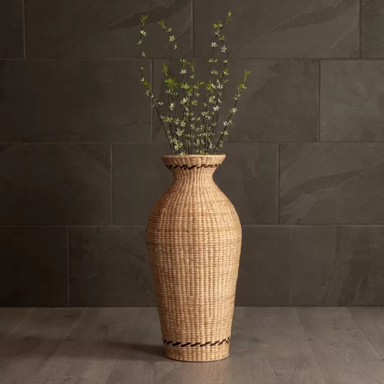Artificial Garden MONTPELLIER 21237 Διακοσμητικό Πλεκτό Καλάθι - Κασπώ Γλάστρα - Flower Pot Μπεζ με Καφέ Π28 x M28 x Υ60cm Artificial Garden MONTPELLIER 21237 Διακοσμητικό Πλεκτό Καλάθι - Κασπώ Γλάστρα - Flower Pot Μπεζ με Καφέ Π28 x M28 x Υ60cm