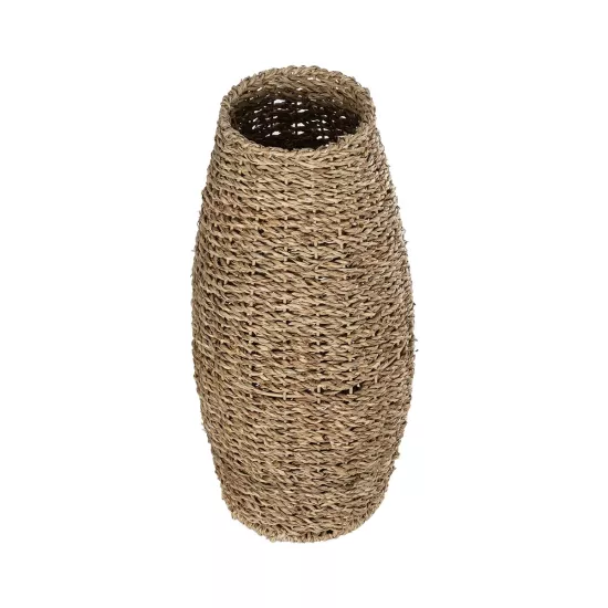 Artificial Garden FRANCISCO 21240 Διακοσμητικό Πλεκτό Καλάθι - Κασπώ Γλάστρα - Flower Pot Μπεζ Μ20 x Π20 x Υ41cm