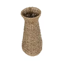 Artificial Garden PANAMA 21241 Διακοσμητικό Πλεκτό Καλάθι - Κασπώ Γλάστρα - Flower Pot Μπεζ Μ20 x Π20 x Υ40cm