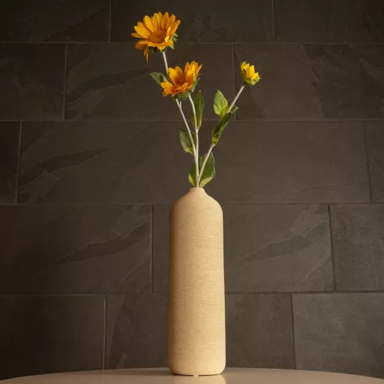 Artificial Garden VALENCIA 21246 Διακοσμητικό Κεραμικό Βάζo Μπεζ Π10 x Μ10 x Υ33 cm Artificial Garden VALENCIA 21246 Διακοσμητικό Κεραμικό Βάζo Μπεζ Π10 x Μ10 x Υ33 cm