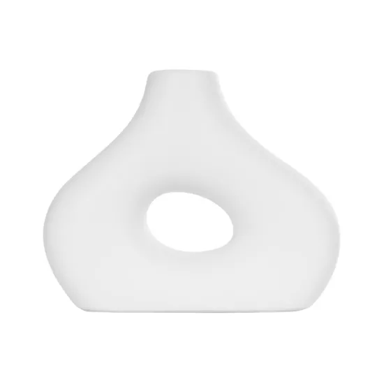 Artificial Garden HORIZON 21253 Διακοσμητικό Κεραμικό Βάζo Λευκό Π18 x Μ6 x Υ15 cm Artificial Garden HORIZON 21253 Διακοσμητικό Κεραμικό Βάζo Λευκό Π18 x Μ6 x Υ15 cm
