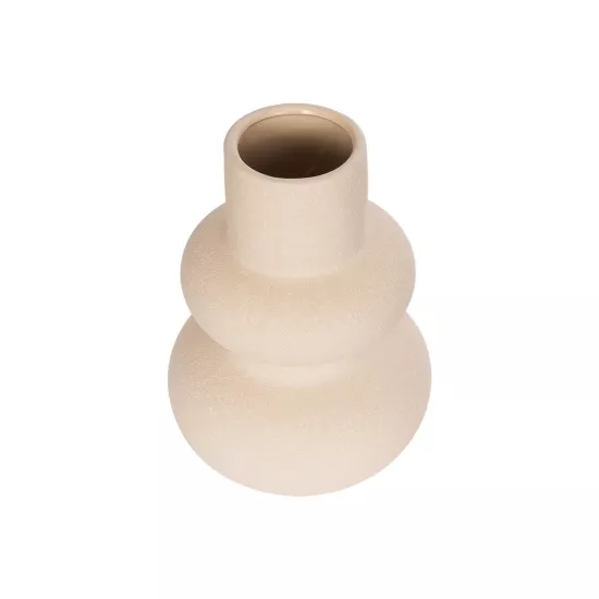 Artificial Garden QUARTZ 21254 Διακοσμητικό Κεραμικό Βάζo Μπεζ Π15 x Μ15 x Υ20 cm Artificial Garden QUARTZ 21254 Διακοσμητικό Κεραμικό Βάζo Μπεζ Π15 x Μ15 x Υ20 cm