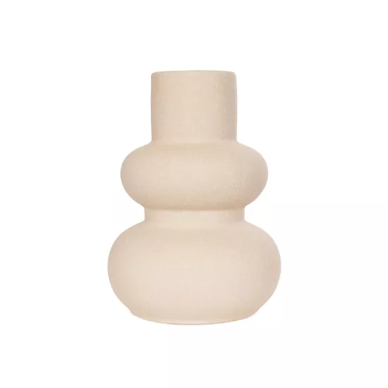 Artificial Garden QUARTZ 21254 Διακοσμητικό Κεραμικό Βάζo Μπεζ Π15 x Μ15 x Υ20 cm Artificial Garden QUARTZ 21254 Διακοσμητικό Κεραμικό Βάζo Μπεζ Π15 x Μ15 x Υ20 cm