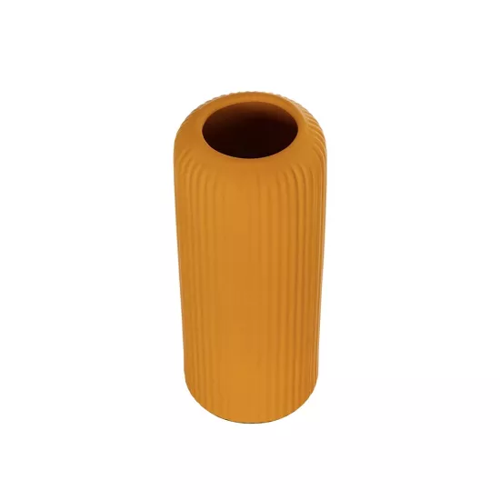 Artificial Garden CANGUU 21255 Διακοσμητικό Κεραμικό Βάζo Πορτοκαλί Π11 x Μ11 x Υ26 cm Artificial Garden CANGUU 21255 Διακοσμητικό Κεραμικό Βάζo Πορτοκαλί Π11 x Μ11 x Υ26 cm