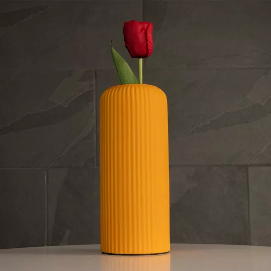 Artificial Garden CANGUU 21255 Διακοσμητικό Κεραμικό Βάζo Πορτοκαλί Π11 x Μ11 x Υ26 cm Artificial Garden CANGUU 21255 Διακοσμητικό Κεραμικό Βάζo Πορτοκαλί Π11 x Μ11 x Υ26 cm