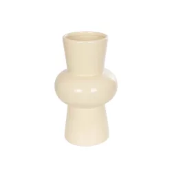 Artificial Garden DESERT 21258 Διακοσμητικό Κεραμικό Βάζo Μπεζ Π14 x Μ14 x Υ25 cm