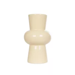 Artificial Garden DESERT 21258 Διακοσμητικό Κεραμικό Βάζo Μπεζ Π14 x Μ14 x Υ25 cm