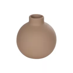 Artificial Garden MAURITIUS 21259 Διακοσμητικό Κεραμικό Βάζo ΚαφέΠ12 x Μ12 x Υ14 cm