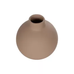 Artificial Garden MAURITIUS 21259 Διακοσμητικό Κεραμικό Βάζo ΚαφέΠ12 x Μ12 x Υ14 cm