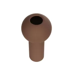 Artificial Garden COSTA RICA 21260 Διακοσμητικό Κεραμικό Βάζo Καφέ Π10 x Μ10 x Υ21cm