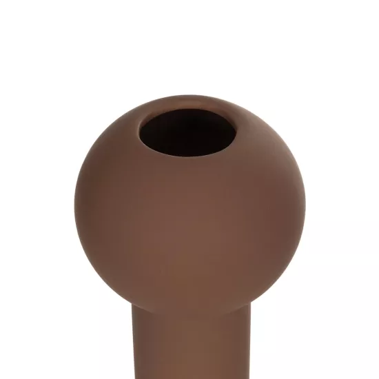 Artificial Garden COSTA RICA 21260 Διακοσμητικό Κεραμικό Βάζo Καφέ Π10 x Μ10 x Υ21cm