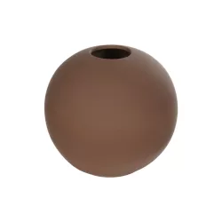 Artificial Garden SANUR 21261 Διακοσμητικό Κεραμικό Βάζo Καφέ Π22 x Μ22 x Υ20cm
