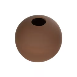 Artificial Garden SANUR 21261 Διακοσμητικό Κεραμικό Βάζo Καφέ Π22 x Μ22 x Υ20cm