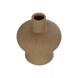 Artificial Garden CORNEOL 21262 Διακοσμητικό Κεραμικό Βάζo Καφέ Π17 x Μ17 x Υ20cm
