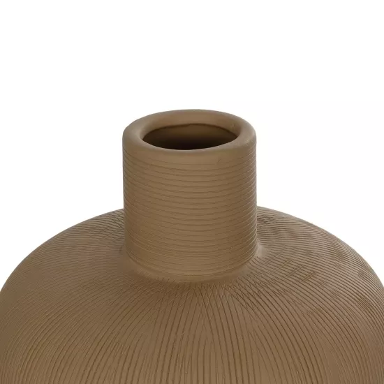 Artificial Garden CORNEOL 21262 Διακοσμητικό Κεραμικό Βάζo Καφέ Π17 x Μ17 x Υ20cm Artificial Garden CORNEOL 21262 Διακοσμητικό Κεραμικό Βάζo Καφέ Π17 x Μ17 x Υ20cm