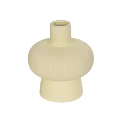 Artificial Garden ICEBERG 21263 Διακοσμητικό Κεραμικό Βάζo Μπεζ Π17 x Μ17 x Υ20cm