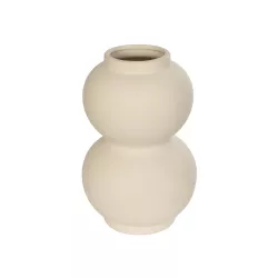 Artificial Garden PEARL 21265 Διακοσμητικό Κεραμικό Βάζo Μπεζ Π13 x Μ13 x Υ21cm