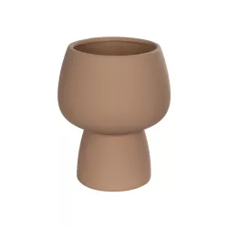 Artificial Garden AMBER 21269 Διακοσμητικό Κεραμικό Βάζo Καφέ Π17 x Μ17 x Υ20cm