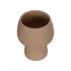 Artificial Garden AMBER 21269 Διακοσμητικό Κεραμικό Βάζo Καφέ Π17 x Μ17 x Υ20cm