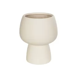 Artificial Garden MOREA 21270 Διακοσμητικό Κεραμικό Βάζo Μπεζ Π17 x Μ17 x Υ20cm