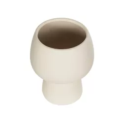 Artificial Garden MOREA 21270 Διακοσμητικό Κεραμικό Βάζo Μπεζ Π17 x Μ17 x Υ20cm