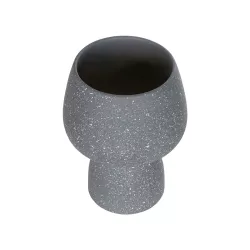 Artificial Garden SAMUI 21271 Διακοσμητικό Κεραμικό Βάζo Γκρι Π16 x Μ16 x Υ20cm
