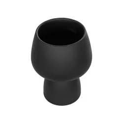 Artificial Garden CAMERON 21272 Διακοσμητικό Κεραμικό Βάζo Μαύρο Π16 x Μ16 x Υ20cm