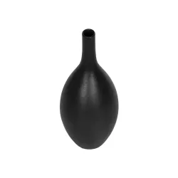 Artificial Garden OLRANDO 21273 Διακοσμητικό Κεραμικό Βάζo Μαύρο Π8 x Μ8 x Υ20cm