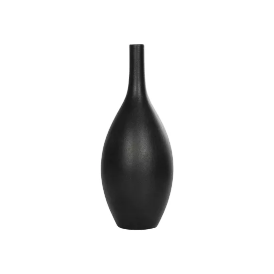 Artificial Garden OLRANDO 21273 Διακοσμητικό Κεραμικό Βάζo Μαύρο Π8 x Μ8 x Υ20cm