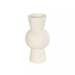 Artificial Garden BANGKOK 21274 Διακοσμητικό Κεραμικό Βάζο Μπεζ Μ12.5 x Π12.5 x Υ23cm