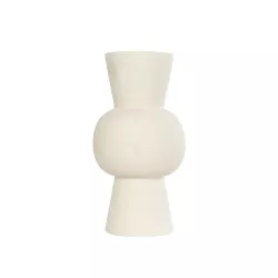 Artificial Garden BANGKOK 21274 Διακοσμητικό Κεραμικό Βάζο Μπεζ Μ12.5 x Π12.5 x Υ23cm