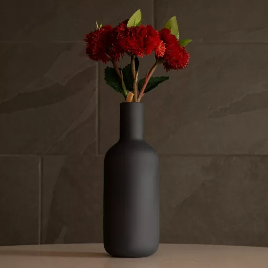 Artificial Garden MYSTIQUE 21275 Διακοσμητικό Κεραμικό Βάζo Γκρι Π7 x Μ7 x Υ20cm Artificial Garden MYSTIQUE 21275 Διακοσμητικό Κεραμικό Βάζo Γκρι Π7 x Μ7 x Υ20cm
