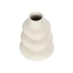 Artificial Garden THAILAND 21278 Διακοσμητικό Κεραμικό Βάζo Μπεζ Π14 x Μ14 x Υ21cm