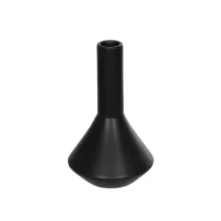 Artificial Garden CANNOLI 21280 Διακοσμητικό Κεραμικό Βάζo Μαύρο Π13 x Μ13 x Υ20cm