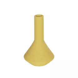 Artificial Garden GRENADA 21281 Διακοσμητικό Κεραμικό Βάζo Κίτρινο Π13 x Μ13 x Υ20cm
